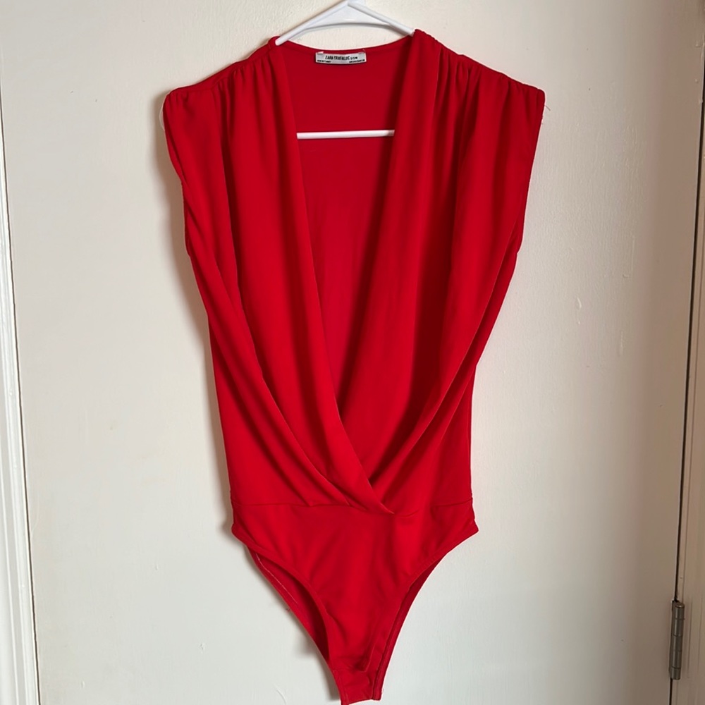 Red Zara Bodysuit